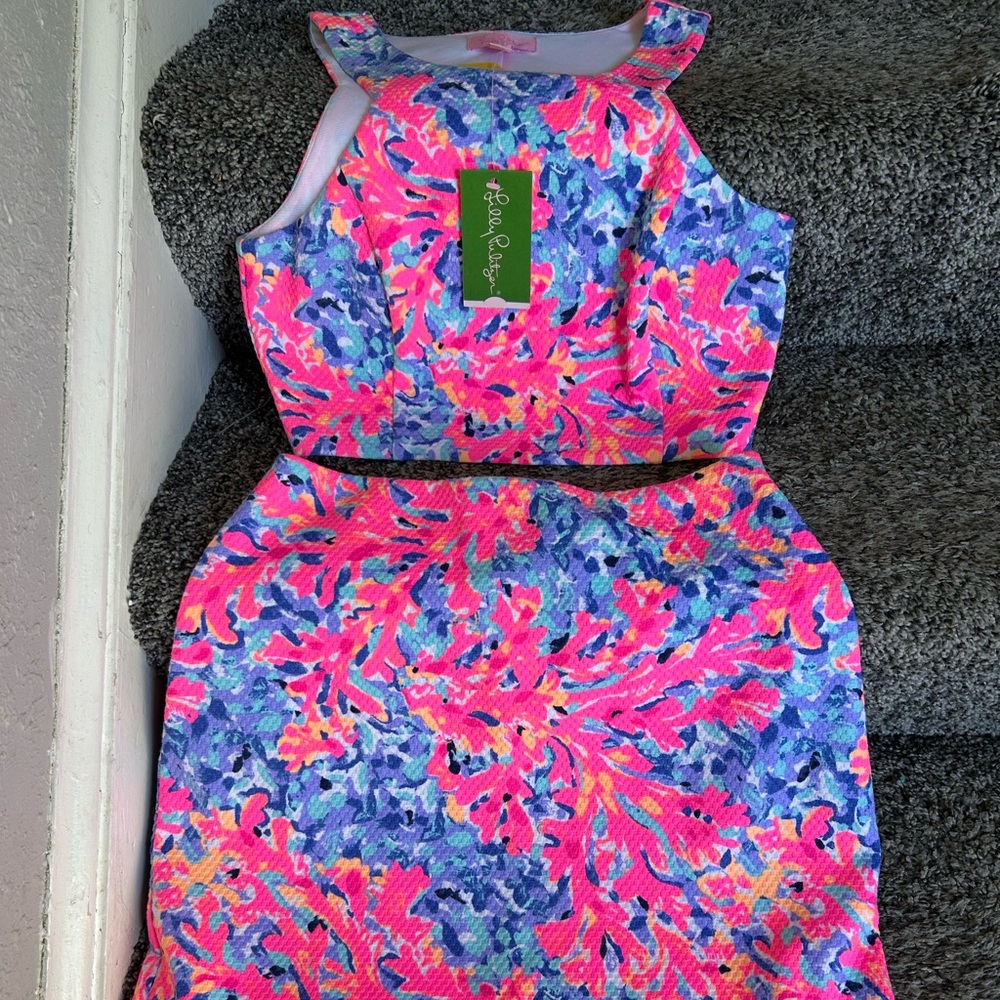 Lilly Pulitzer Vibrant Pink and Blue Design
